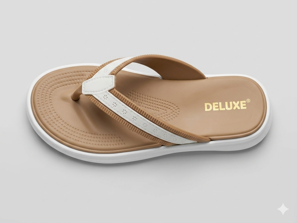 Deluxe Comfort Flip Flops for Women | Lightweight Soft Cushion Summer Slippers