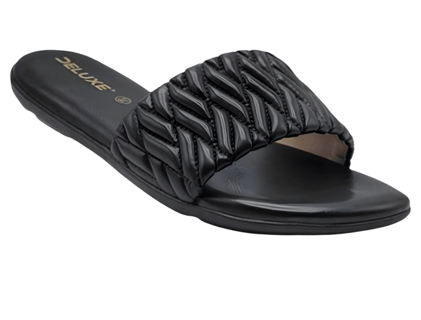 Classic Black Slide Sandals for Women
